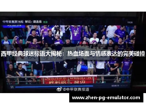 西甲经典球迷标语大揭秘：热血场面与情感表达的完美碰撞